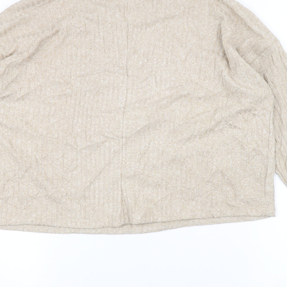 Astradivarius Womens White Pullover Jumper Size XS