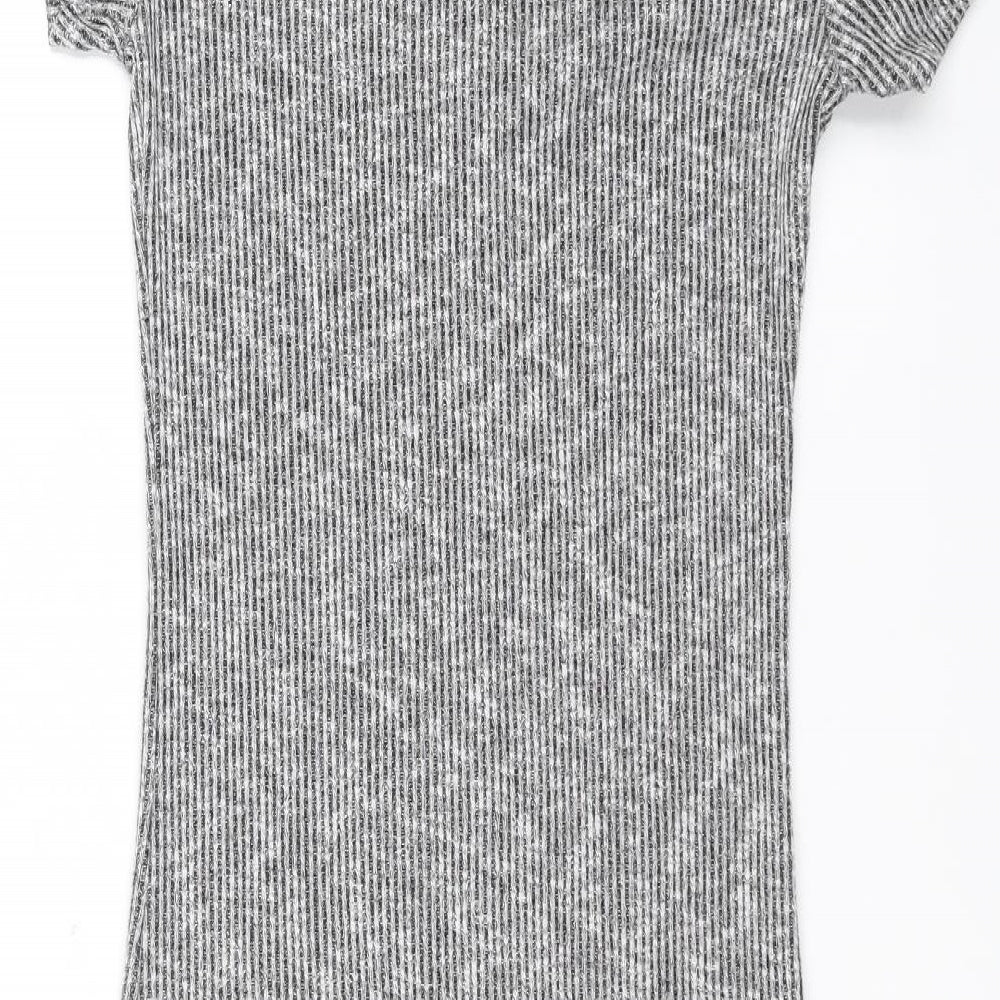 ginger Womens Grey A-Line Size S