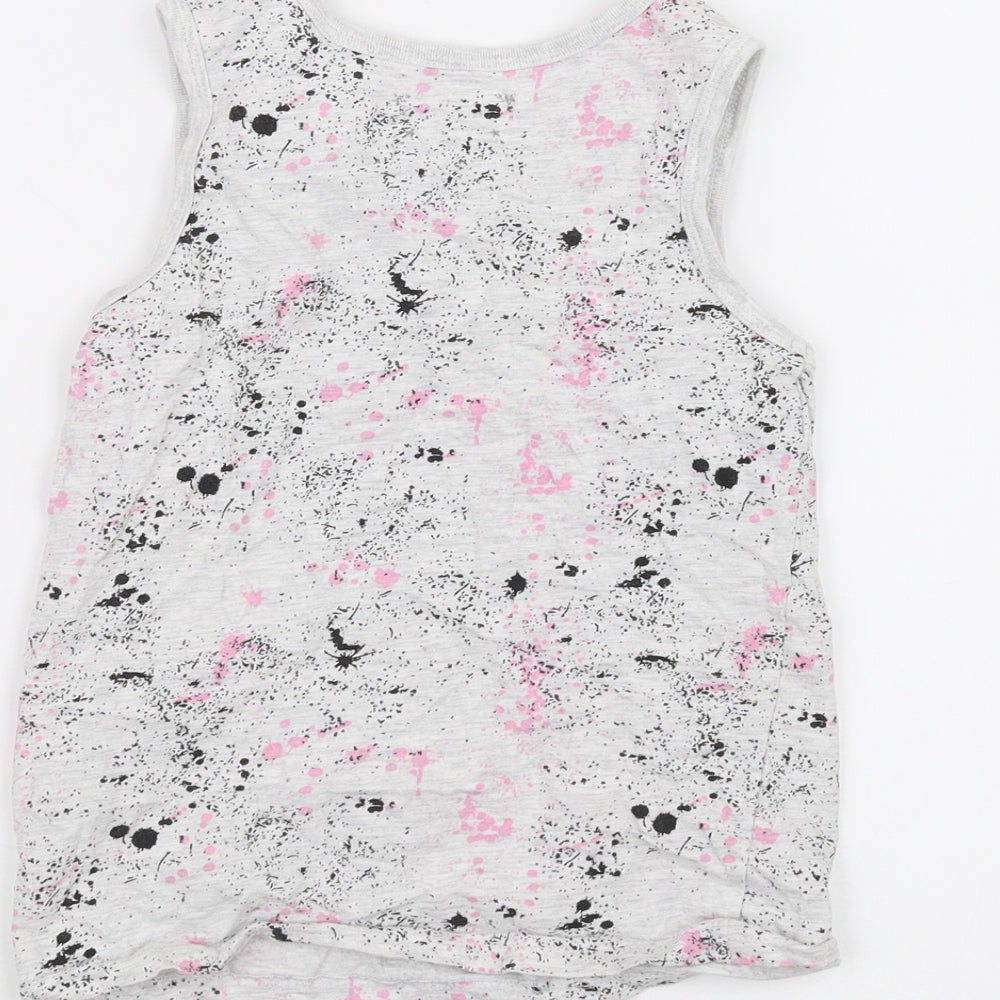 Primark Girls White Basic Tank Size 7-8 Years