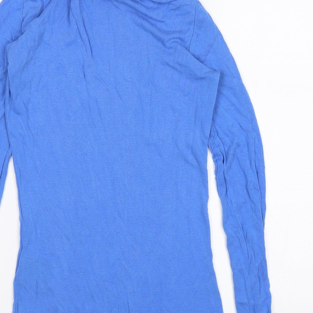 Msch Womens Blue Jersey Blouse Size S