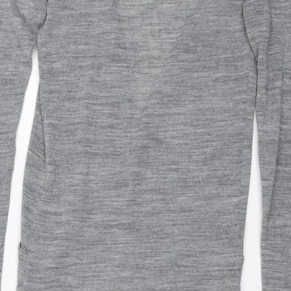 Vera Moda Womens Grey Wrap Jumper Size S