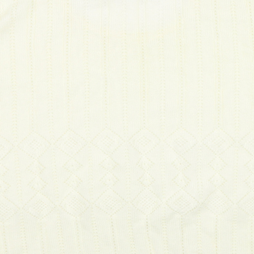 Fashion Extra Womens White Jersey T-Shirt Size 24