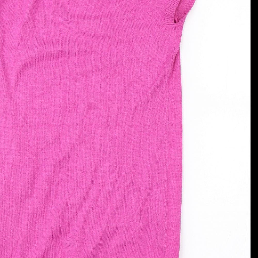 Now On Womens Pink Pullover Jumper Size M
