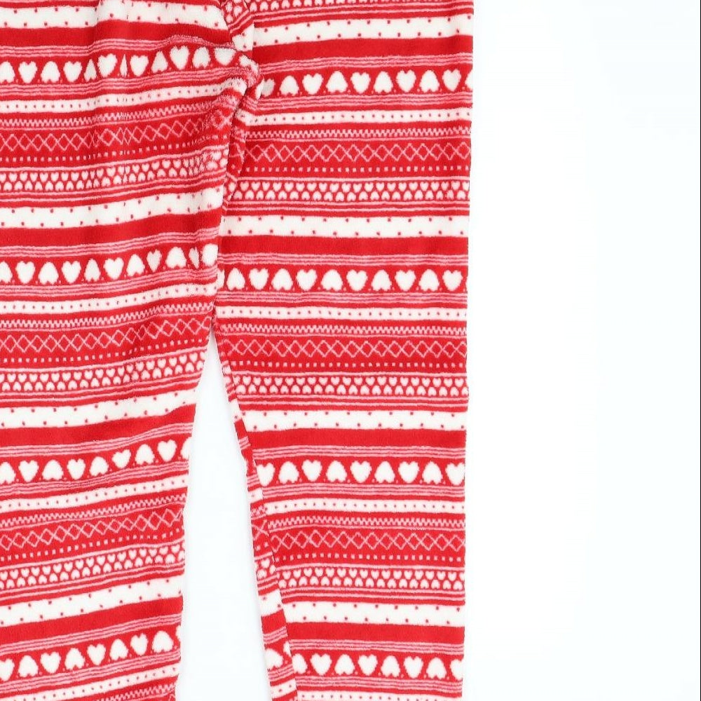 Preworn Womens Red Striped Babydoll Pyjama Pants Size 12