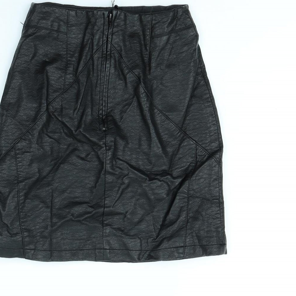 Divded Womens Black Mini Skirt Size 6