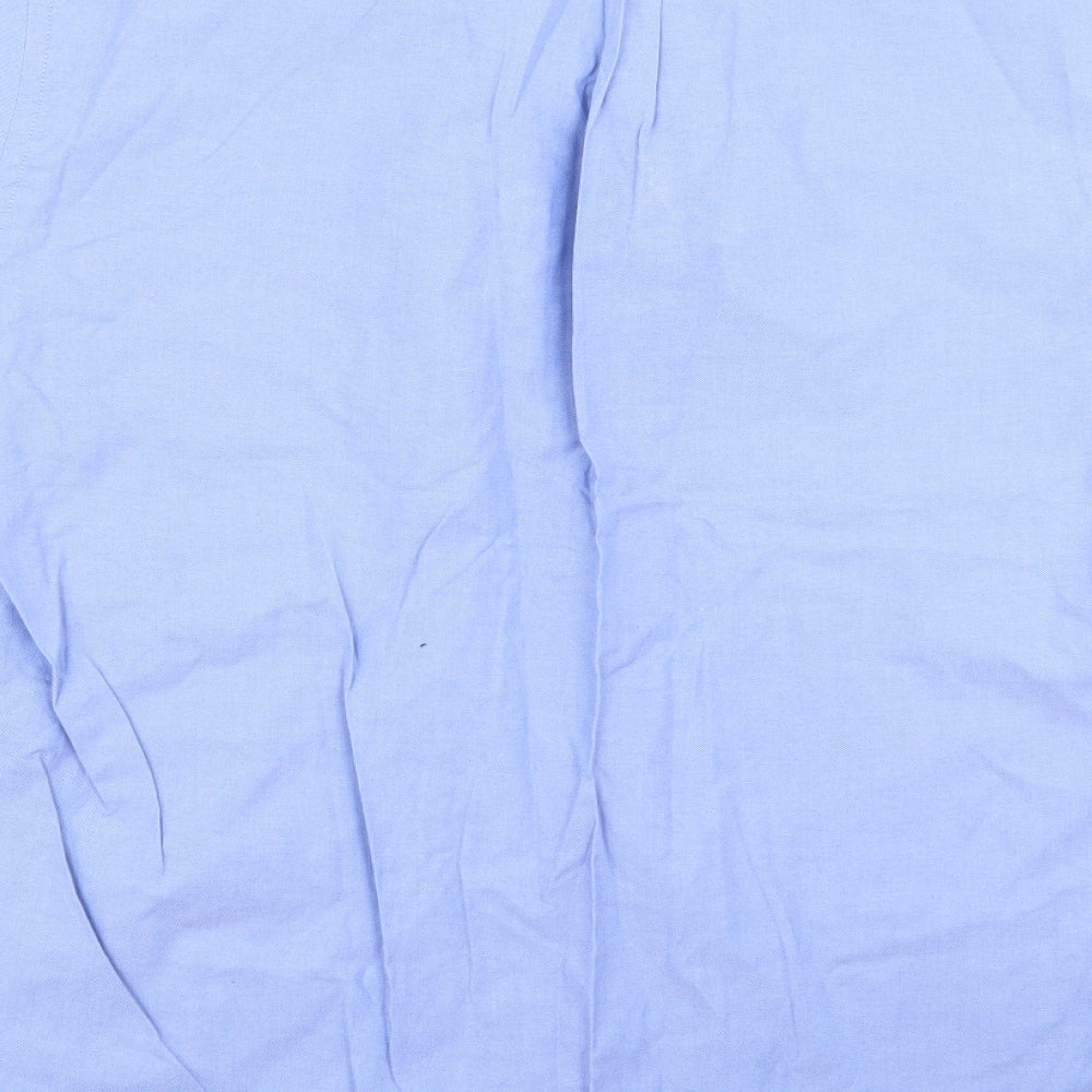 disley Mens Blue Button-Up Size 17