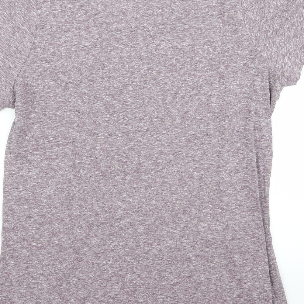 Mossimo Womens Purple Basic T-Shirt Size L