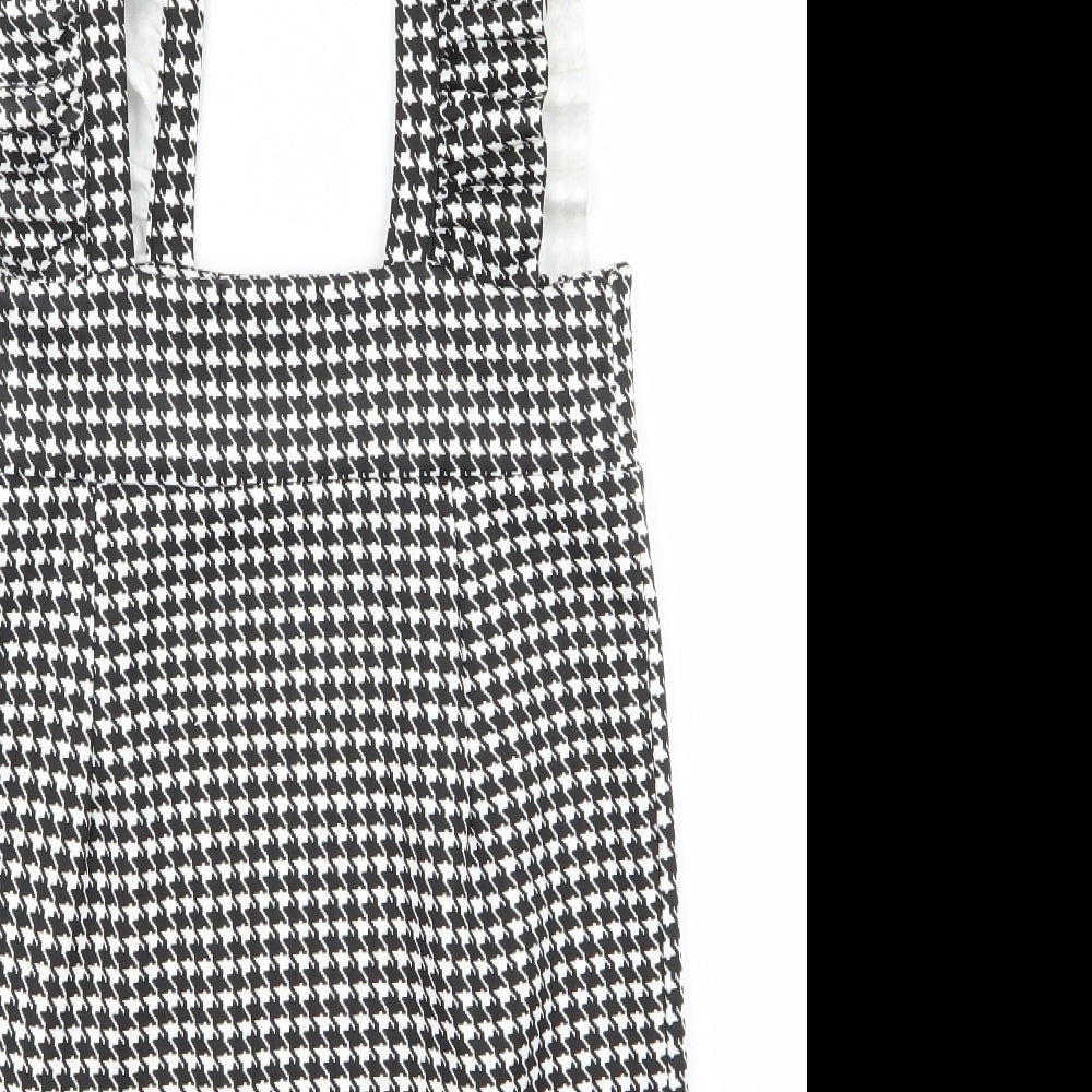 Cameo Womens White Check Rayon Slip Dress Size 10