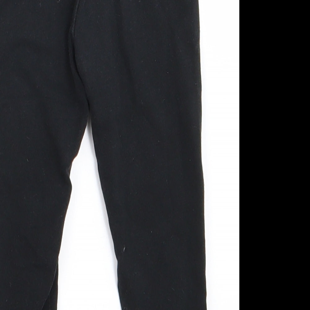 NEXT Girls Black Track Pants Trousers Size 9 Months