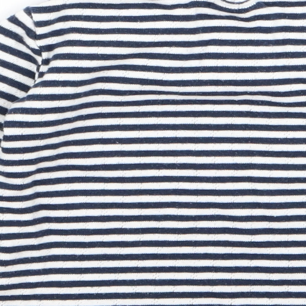 NEXT Baby Black Striped Tunic T-Shirt Size 12 Months