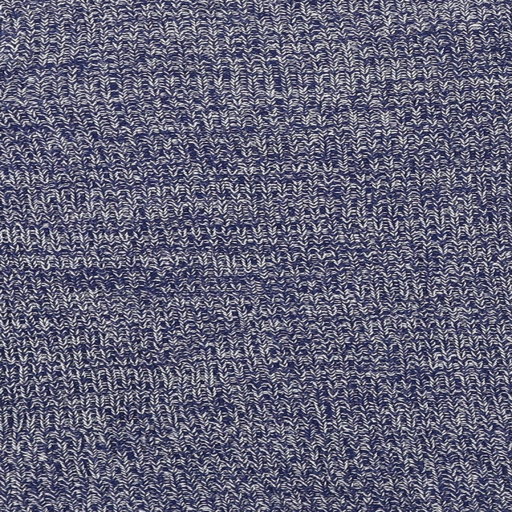 M&Co Womens Blue Herringbone Pullover Jumper Size 12