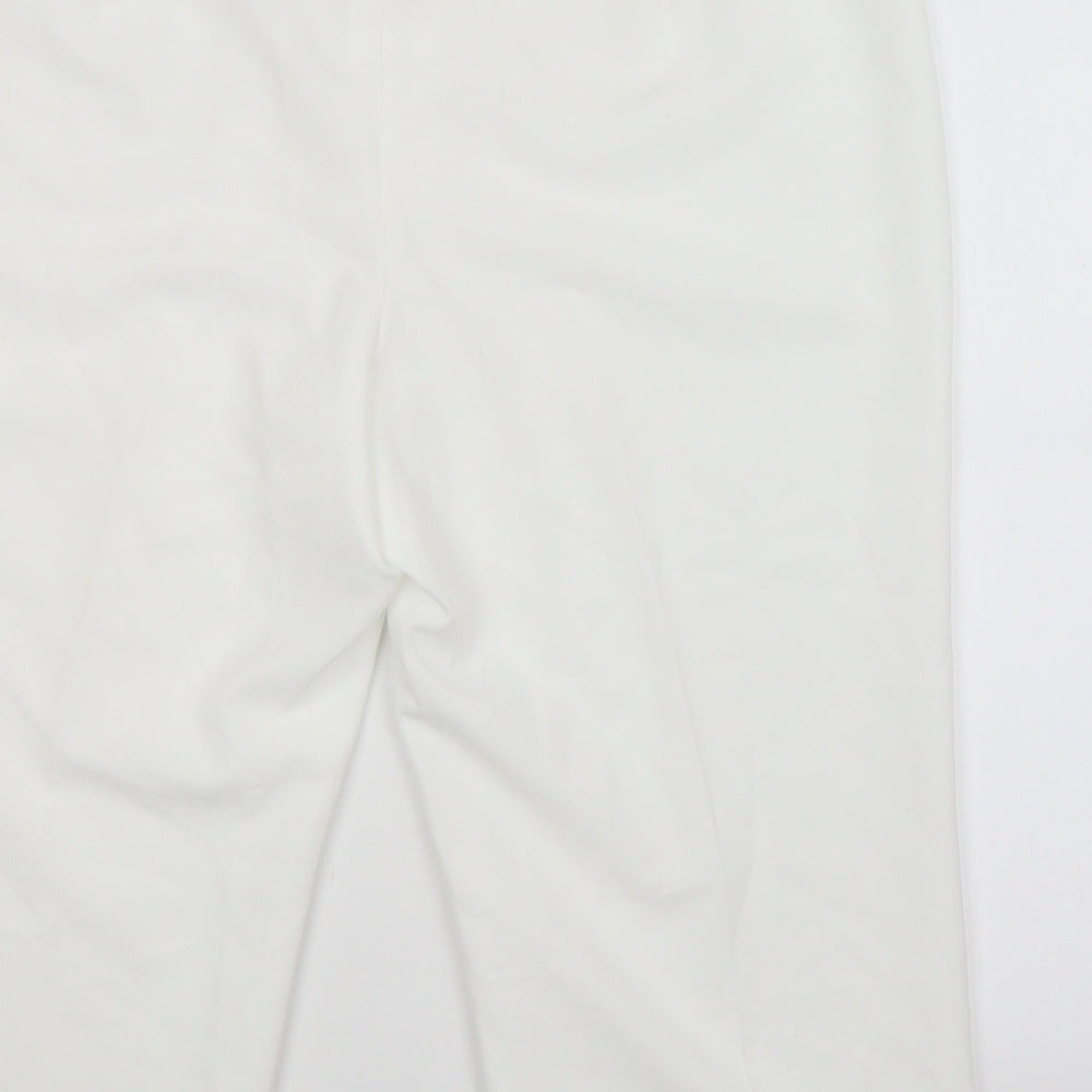 Bonmarché Womens White Cropped Trousers Size 20 L20 in