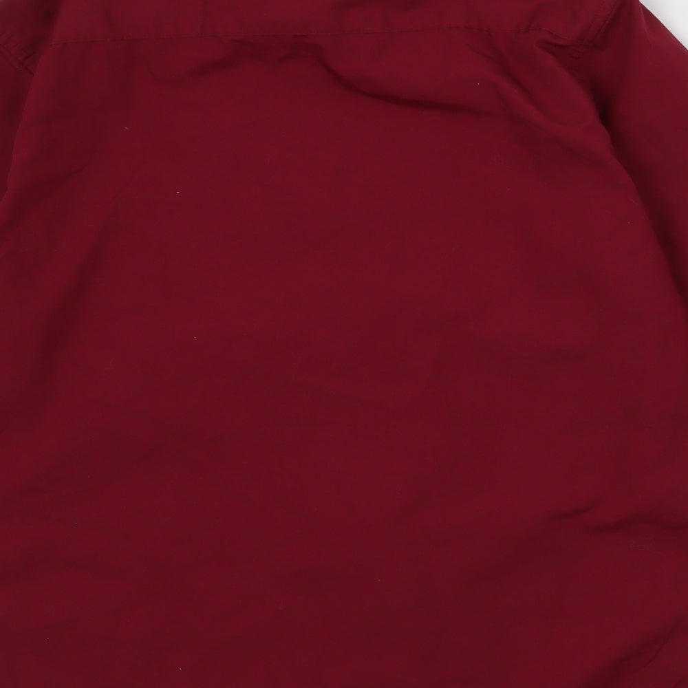 NYC GB Boys Red Basic Button-Up Size 12 Years