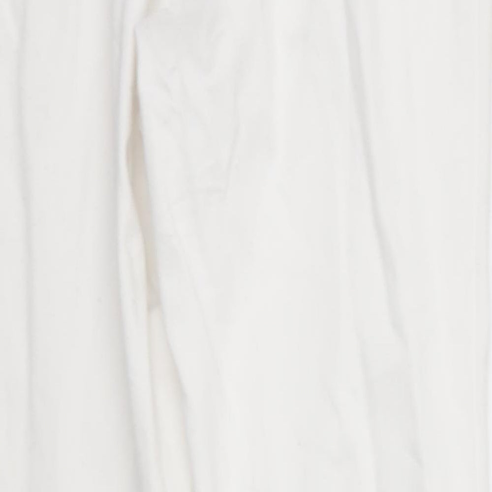 Demin Co Womens White Straight Jeans Size 8