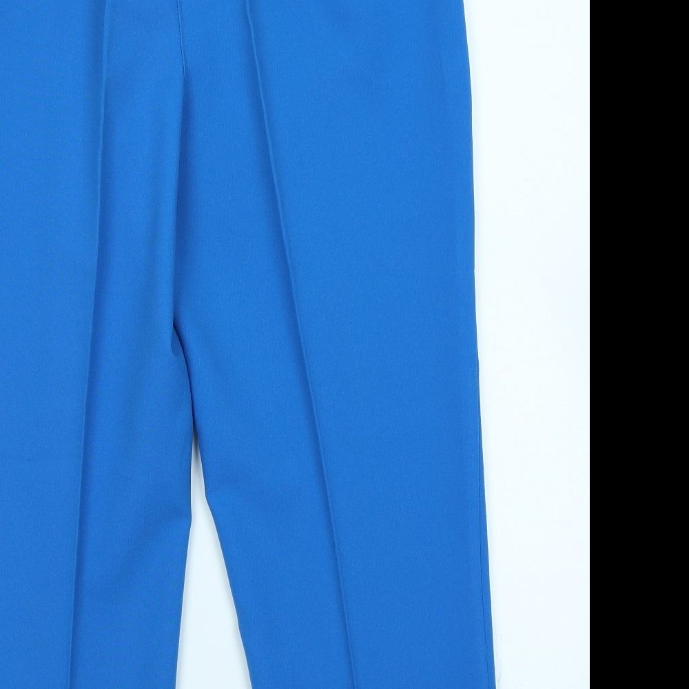 AMARANTO Womens Blue Trousers Size 14 L22 in