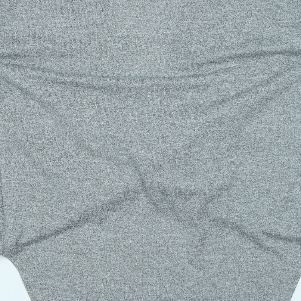Preworn Womens Grey Basic T-Shirt Size 14