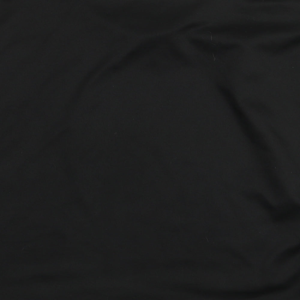 Misspap Womens Black Basic T-Shirt Size L