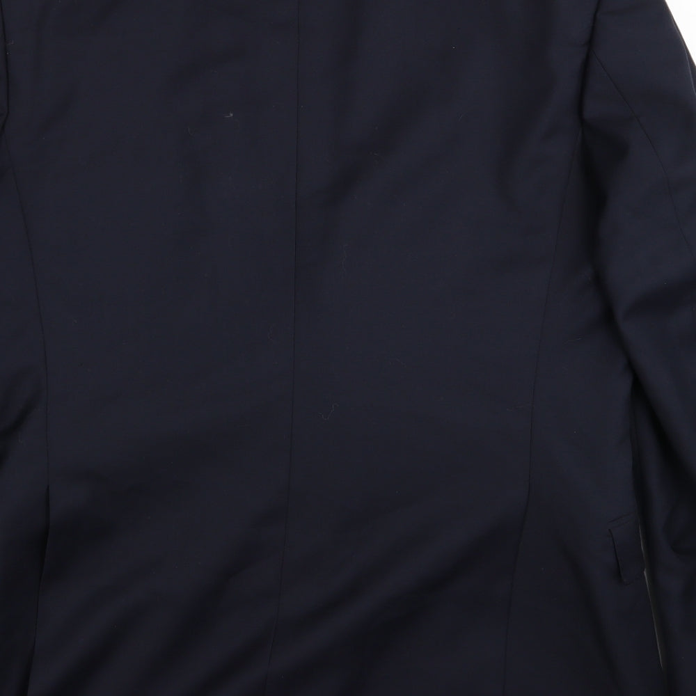 t flood Mens Blue Jacket Blazer Size 38