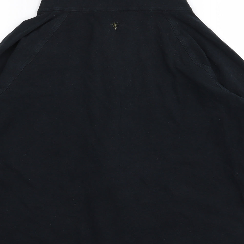 M&S Womens Black Full Zip Jumper Size 14
