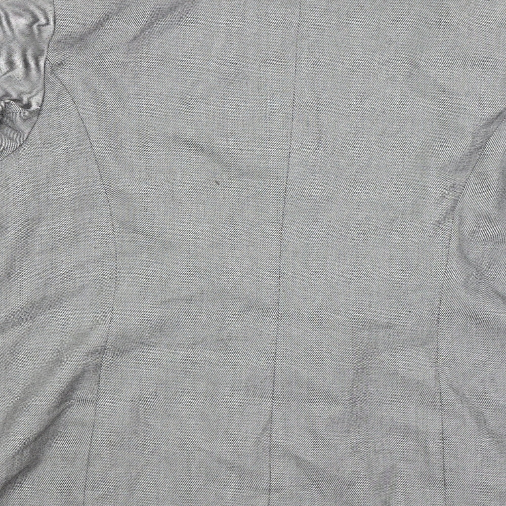 essence Womens Grey Jacket Blazer Size 16