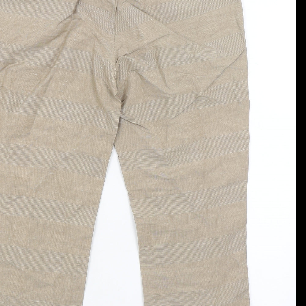 Full Circle Mens Beige Cropped Trousers Size 30 in L21 in