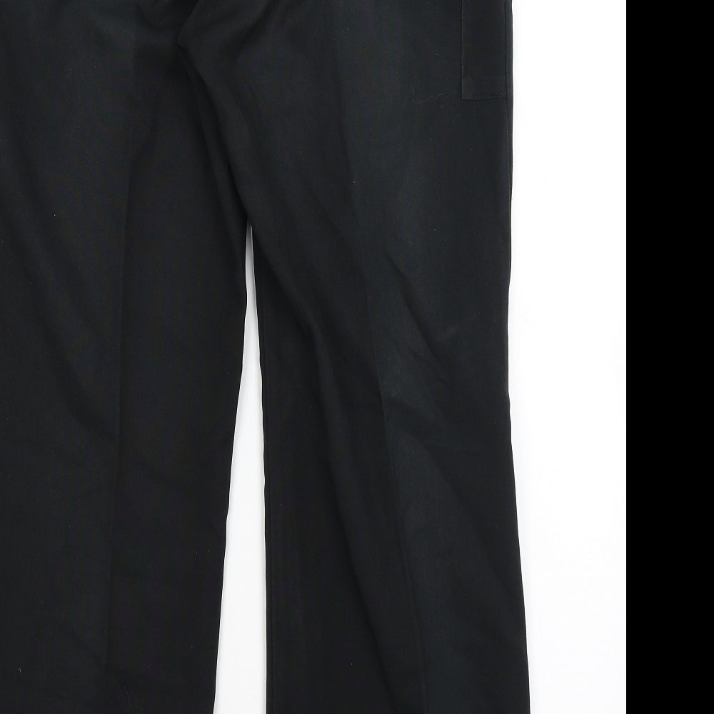 Dimensions Womens Black Dress Pants Trousers Size 14 L26.5 in