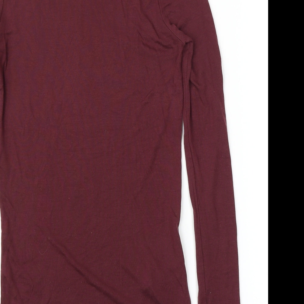 VERO MODA Womens Purple Basic T-Shirt Size M