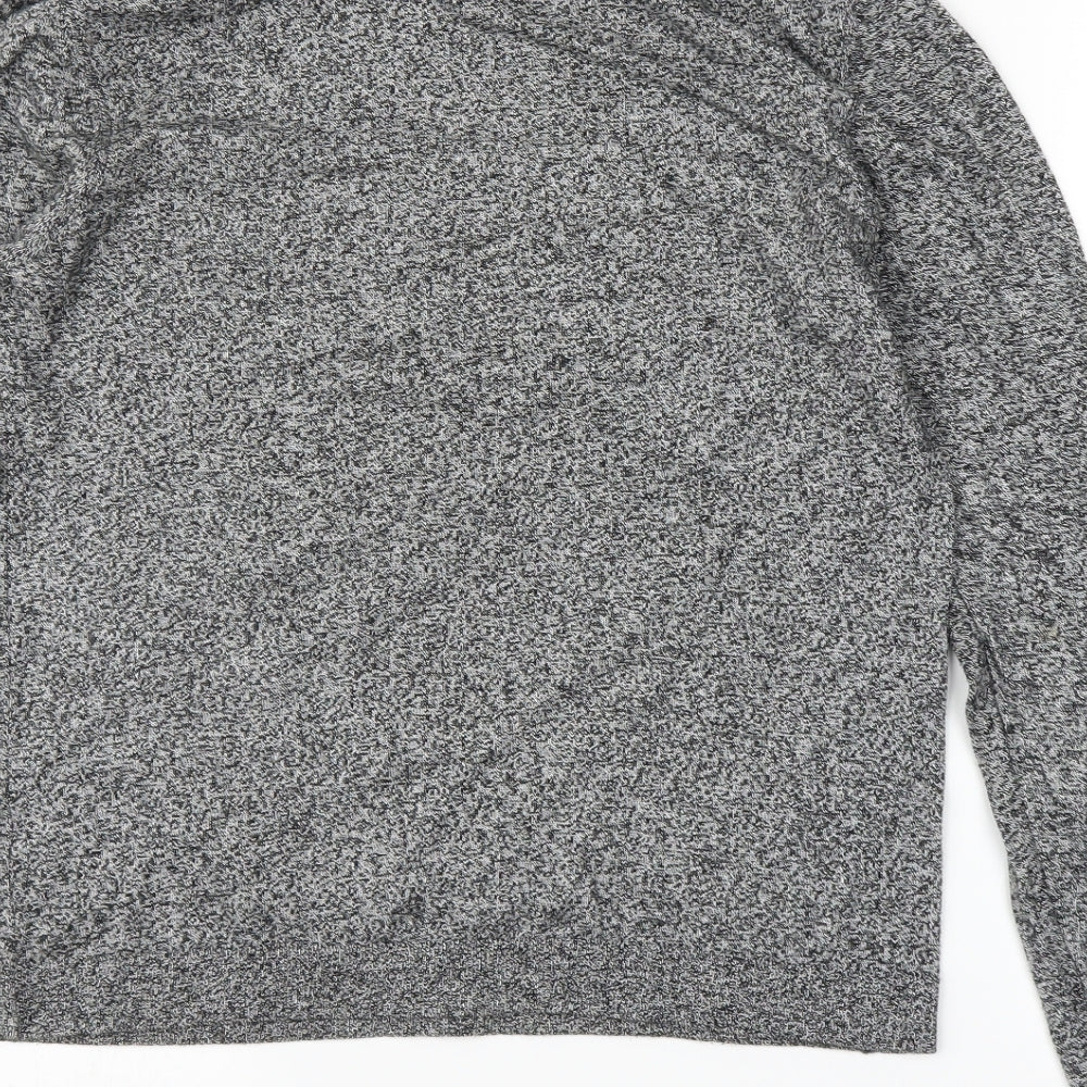 Topman Mens Grey Pullover Jumper Size S