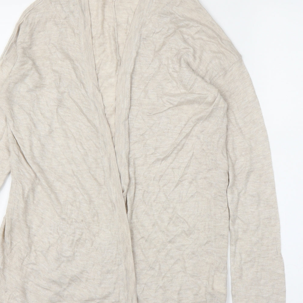 H&M Womens Beige Cardigan Jumper Size S
