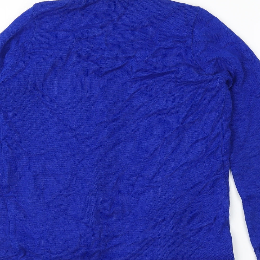 Preworn Womens Blue Cardigan Jumper Size M