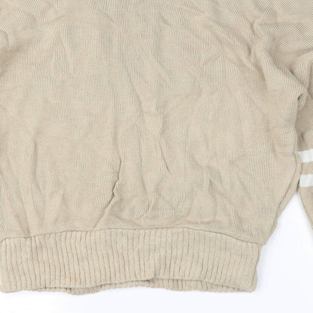 PRETTYLITTLETHING Womens Beige Pullover Jumper Size S