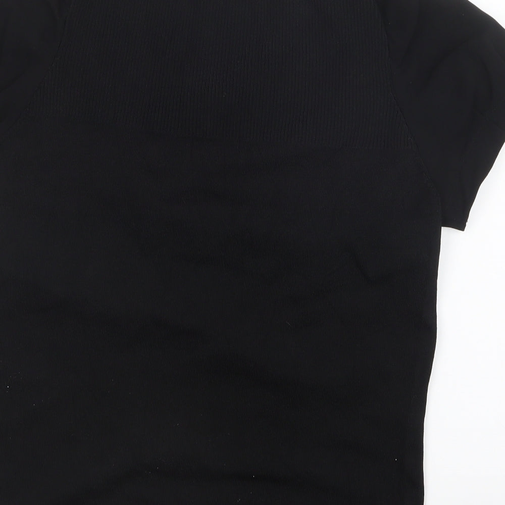 Jesire Womens Black Basic T-Shirt Size L