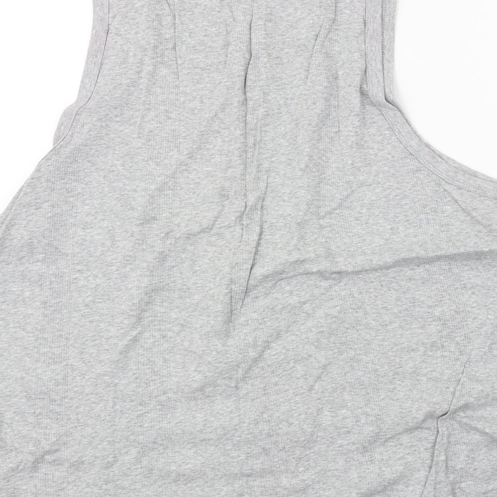 cotton suppliers Womens Grey Basic Tank Size 2XL
