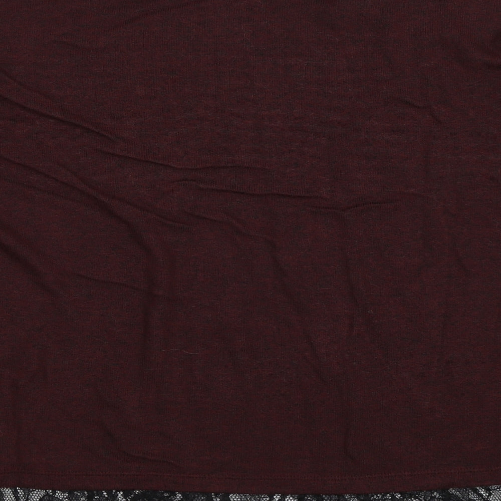 F&F Womens Red Pullover Jumper Size 10