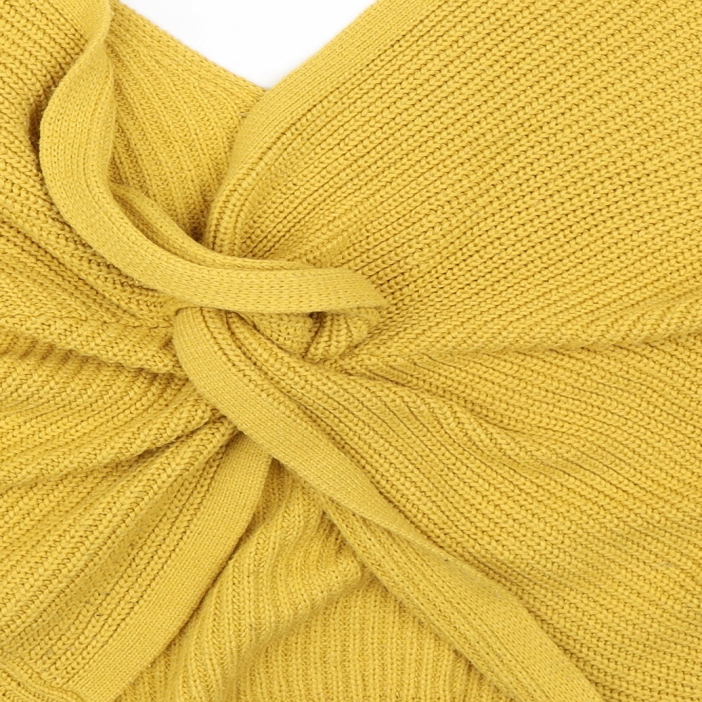 New Look Womens Yellow Pullover Jumper Size M