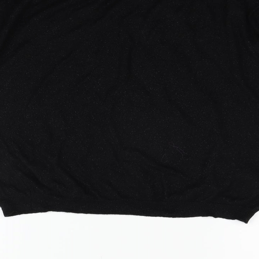 Mango Womens Black Pullover Jumper Size S