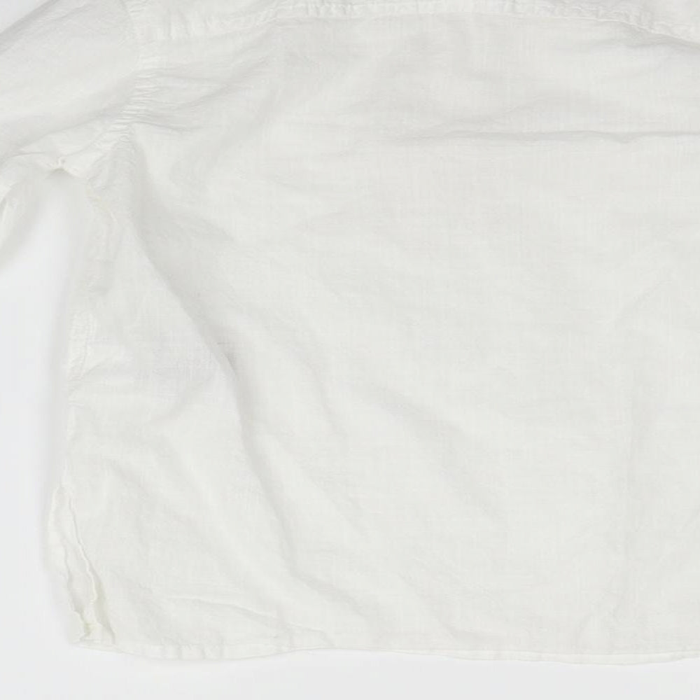 NEXT Girls White Basic Button-Up Size 5 Years