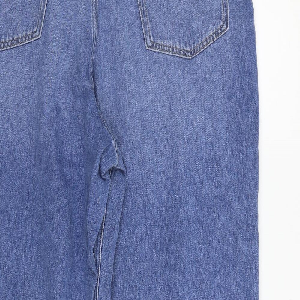 F&F Mens Blue Straight Jeans Size 16 L26 in