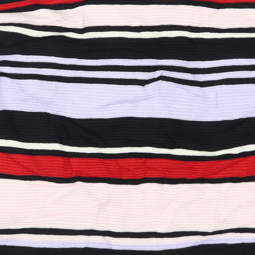 H&M Womens Multicoloured Striped Pullover Jumper Size L
