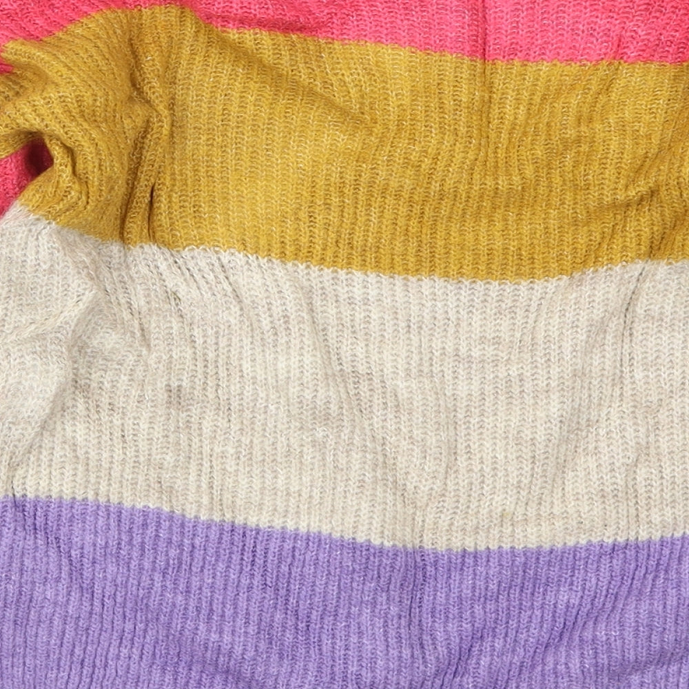 Marks & Spencer Womens Multicoloured Striped Pullover Jumper Size S