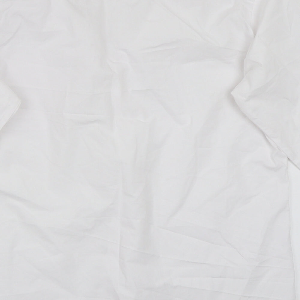 George Girls White Rayon Basic Button-Up Size 15 Years