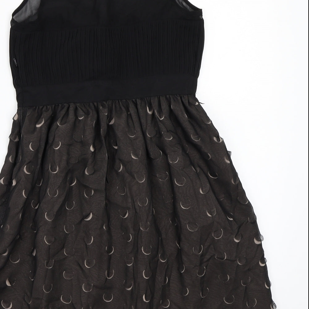 NEXT Womens Black Rayon A-Line Size 8