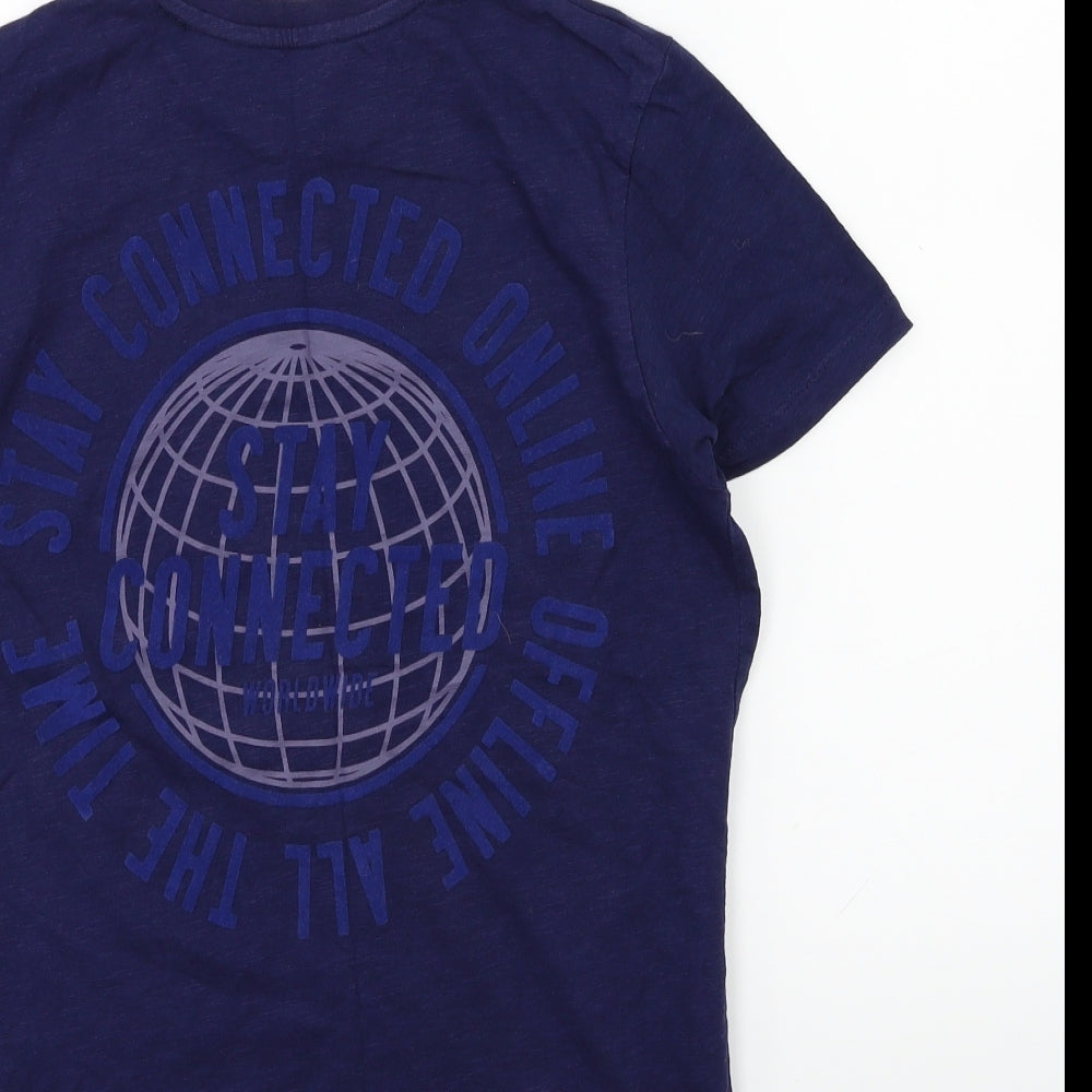 GORGE Boys Blue Basic T-Shirt Size 12 Years