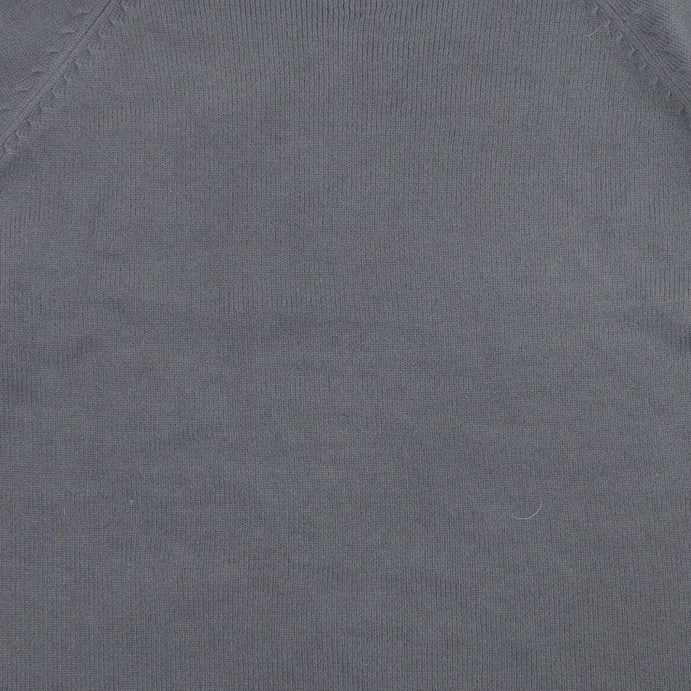 Preworn Mens Grey Knit Pullover Jumper Size S