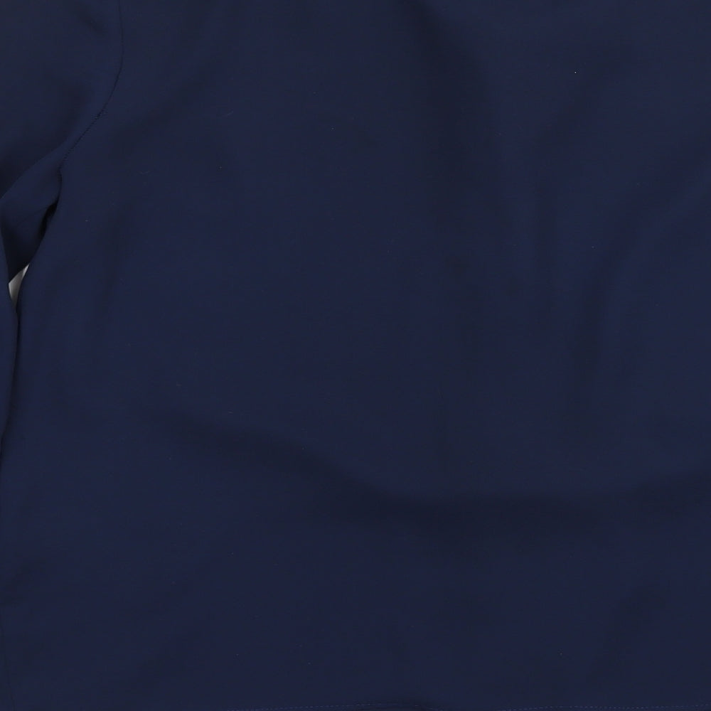 F&F Womens Blue Chiffon Basic Blouse Size 8