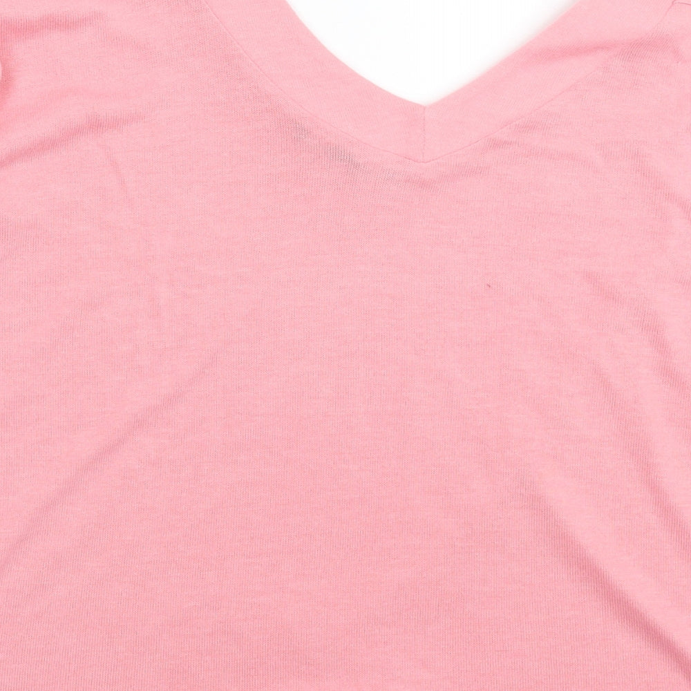 Primark Womens Pink Knit Pullover Jumper Size 10