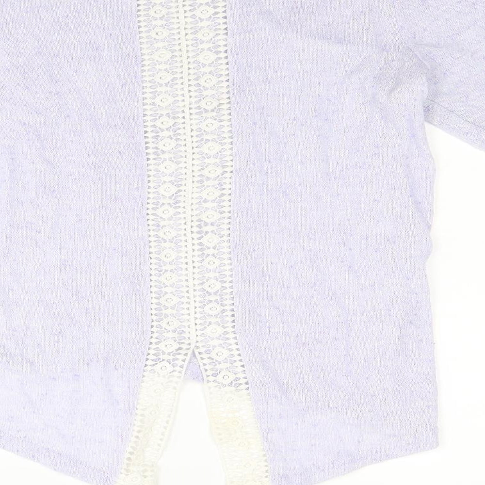 New Look Womens Purple Knit Pullover Jumper Size 10