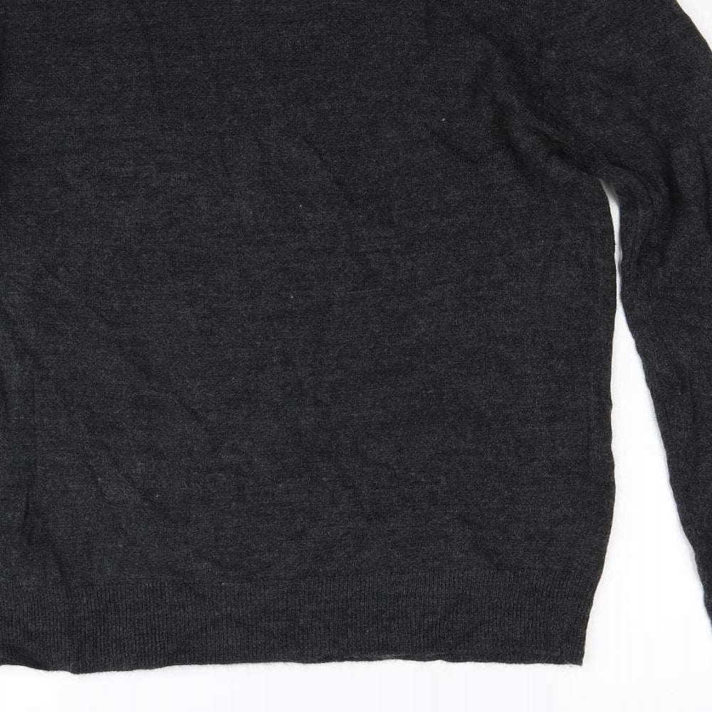 Cedarwood State Mens Grey Knit Pullover Jumper Size M