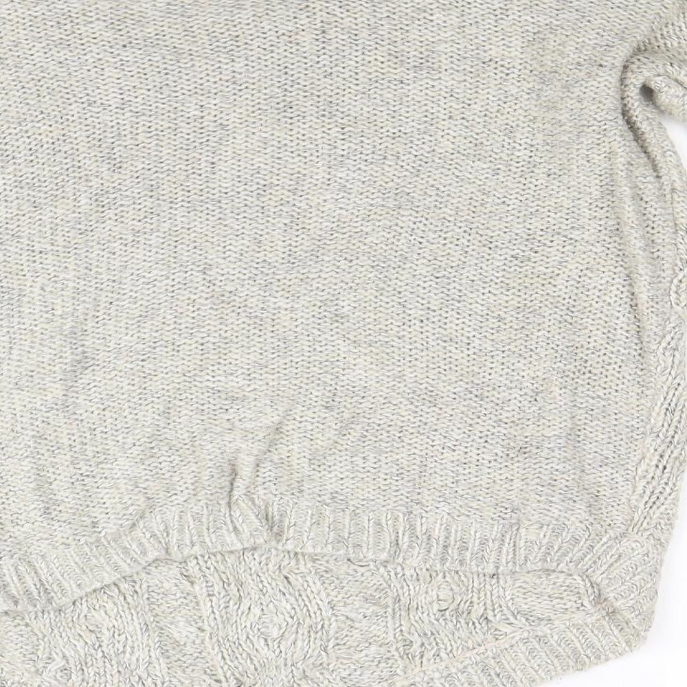 Warehouse Womens Beige Knit Pullover Jumper Size 8