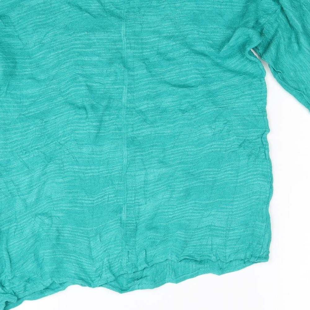 Monsoon Womens Green Knit Pullover Jumper Size M